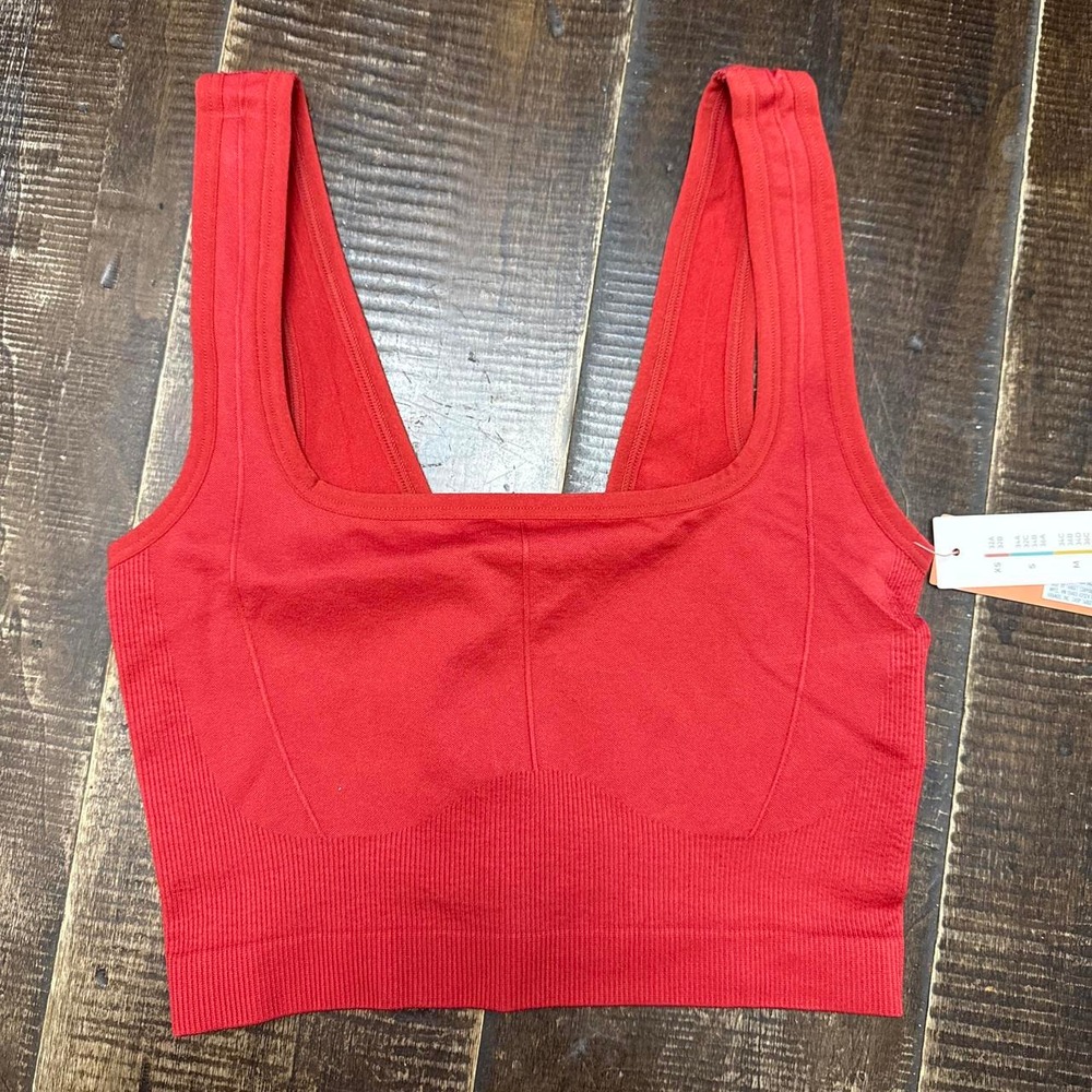 Colsie Women's Red Comfort Wear Sports Bra